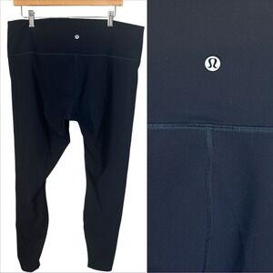 Lululemon Womens Wunder Under High-Rise Leggings Size 18  28.5 " Inseam Navy